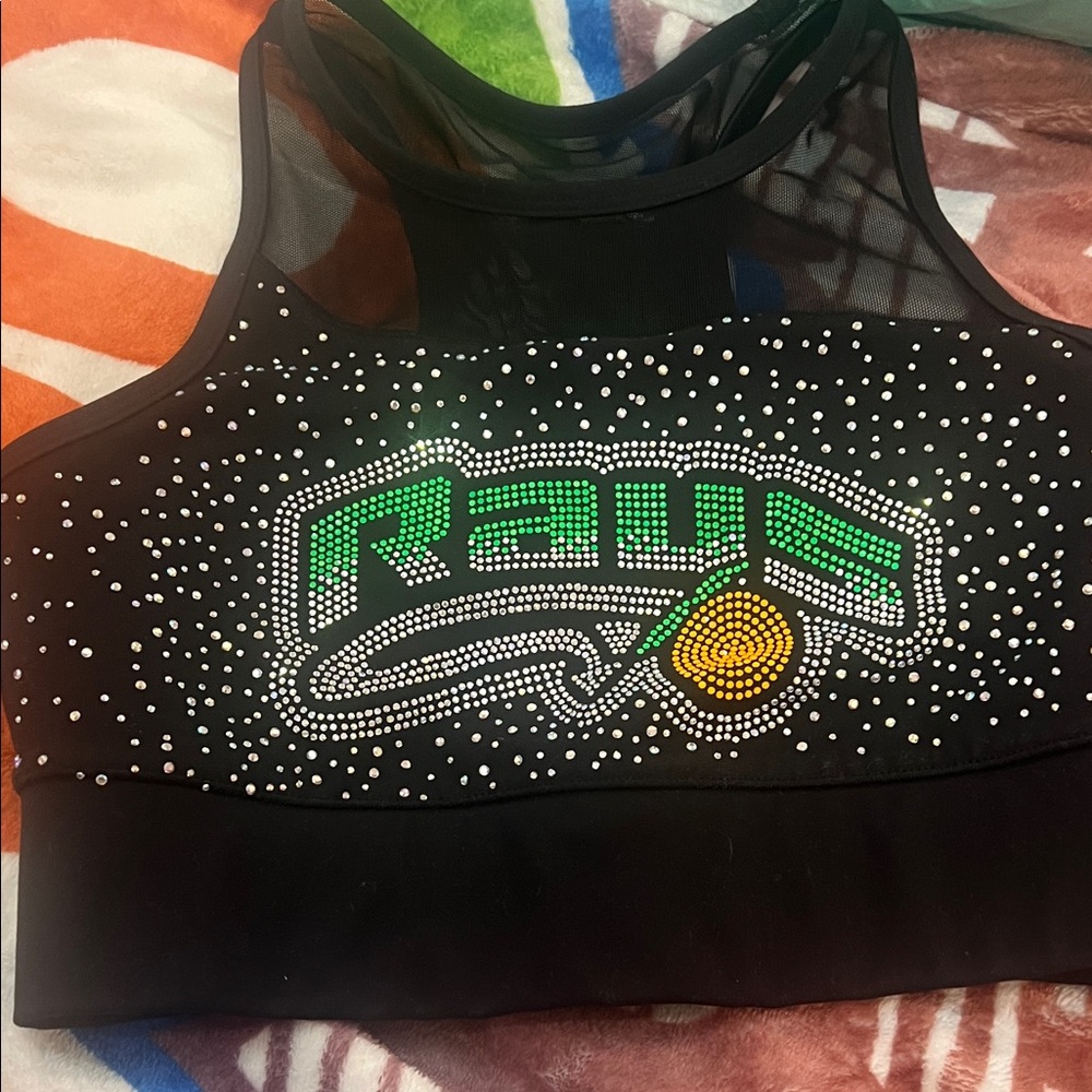 AS stingray allstars Orange sports bra